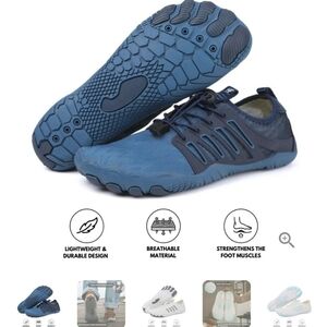 NWT Mens Womens Unisex Hike Footwear Colson Pro Barefoot 37 6 Shoes Blue Slip on